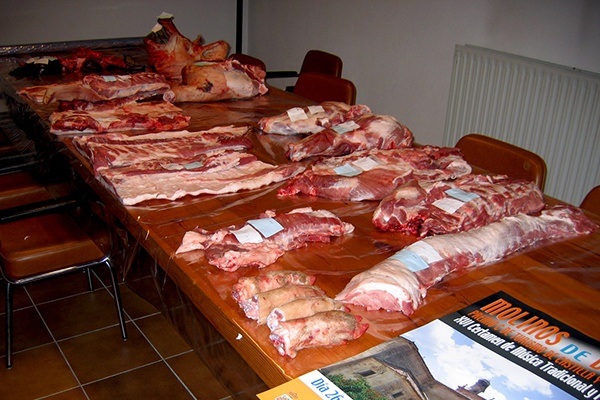 Carne despiezada del cerdo